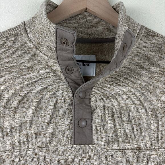 Good Fellow Men's Fleece Pullover Size Small in Taupe - Picture 2 of 6